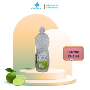 Nước Rửa Chén Hương Chanh OMAMA 800ml – Sạch Nhờn, Khử Mùi, An Toàn Cho Da Tay